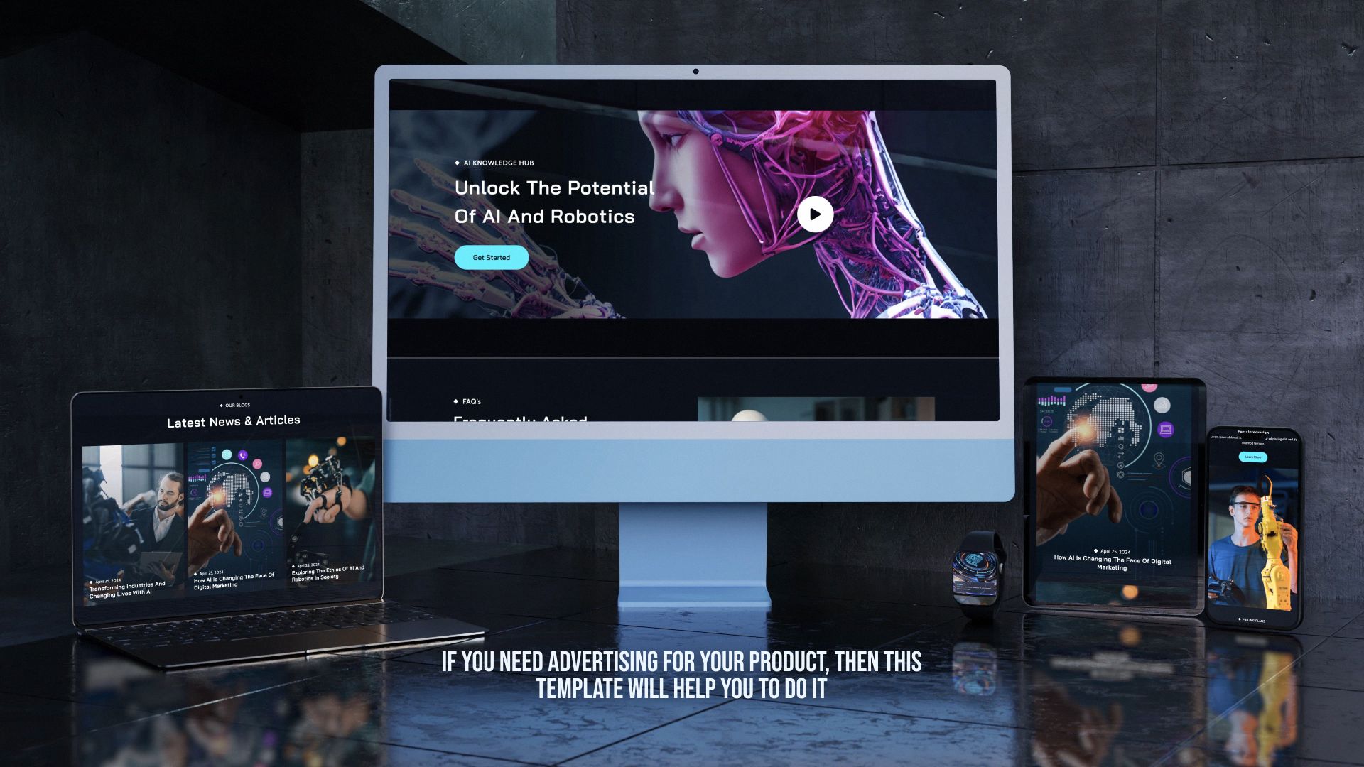 Digital Showcase Opener - 3D Device Mockup Promo