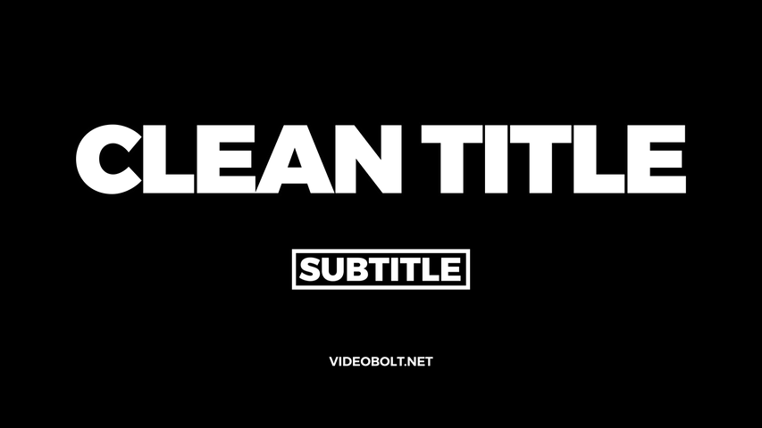 Clean Title Overlays - 1 - Invert - Poster image