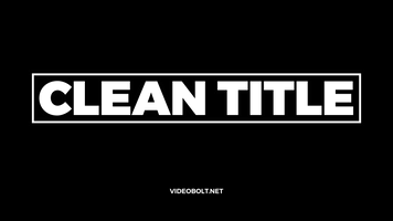 Clean Title Overlays - 6 Invert theme video