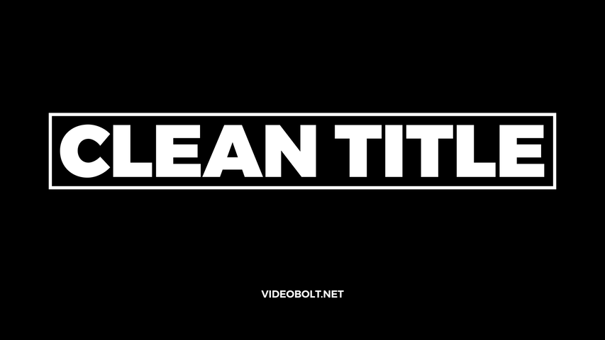 Clean Title Overlays - 6 - Invert - Poster image