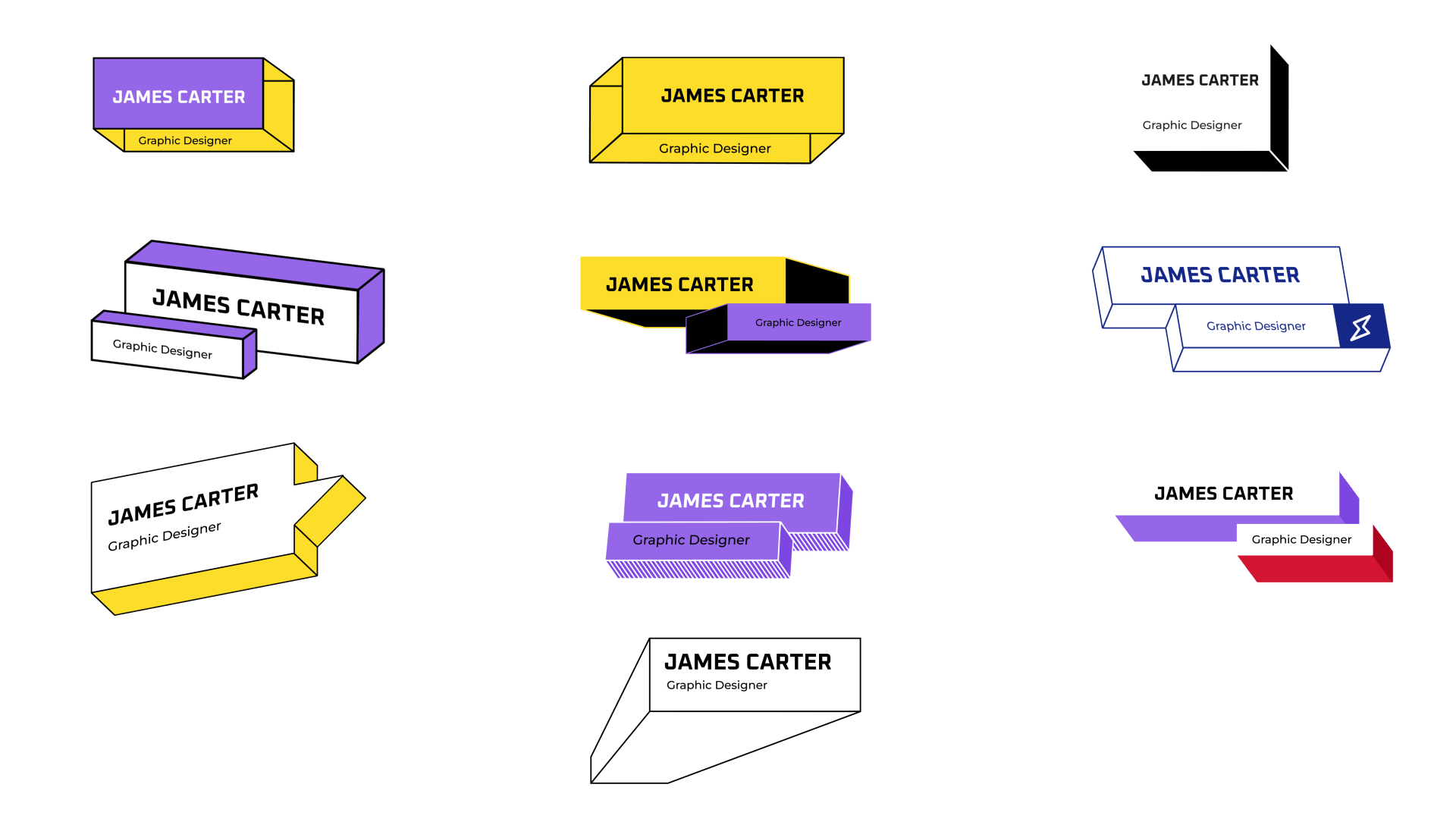 Isometric Lower Thirds - Minimal overlays