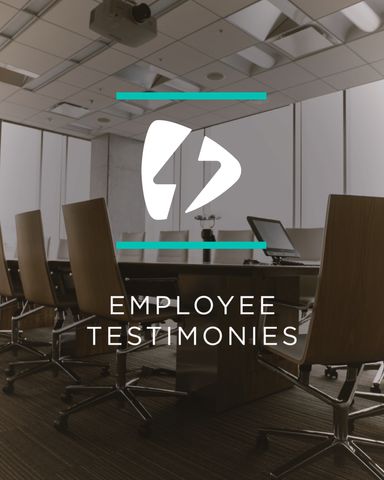 Clean Corporate Employee Testimonies - Original - Poster image