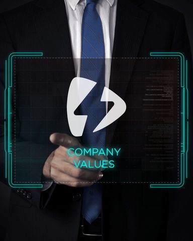 Holographic Company Values - Original - Poster image