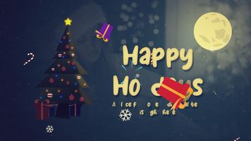 Happy Holidays with Background Media