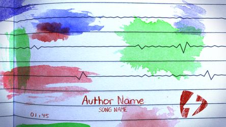 Notebook  Lines Red, Green,Blue Strokes theme video