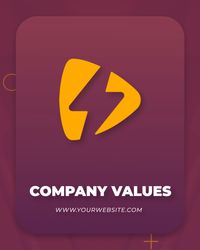 HR stylish promo Company Values Original theme video