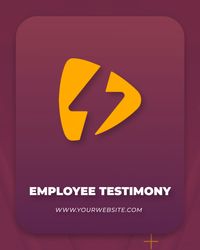 HR stylish promo Employee Testimony Original theme video