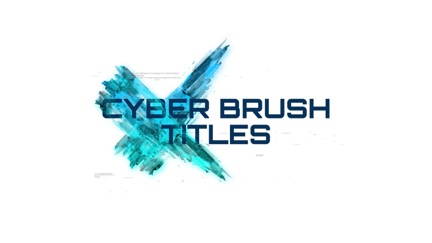 Cyber Brush Titles - Original - Poster image