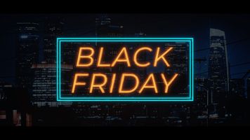 Neon Titles Opener Black Friday theme video