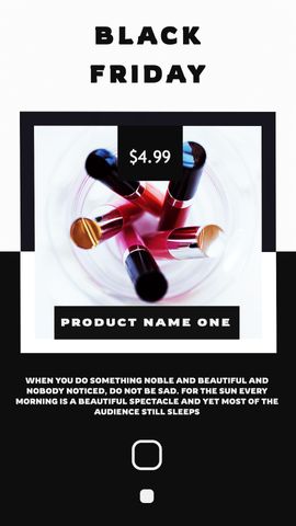 Makeup Products Story - Black Friday - Poster image