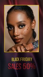 Beauty Make Up Instagram Stories Black Friday theme video