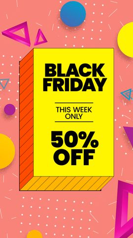 Online Shop Product Promo - Black Friday - Poster image