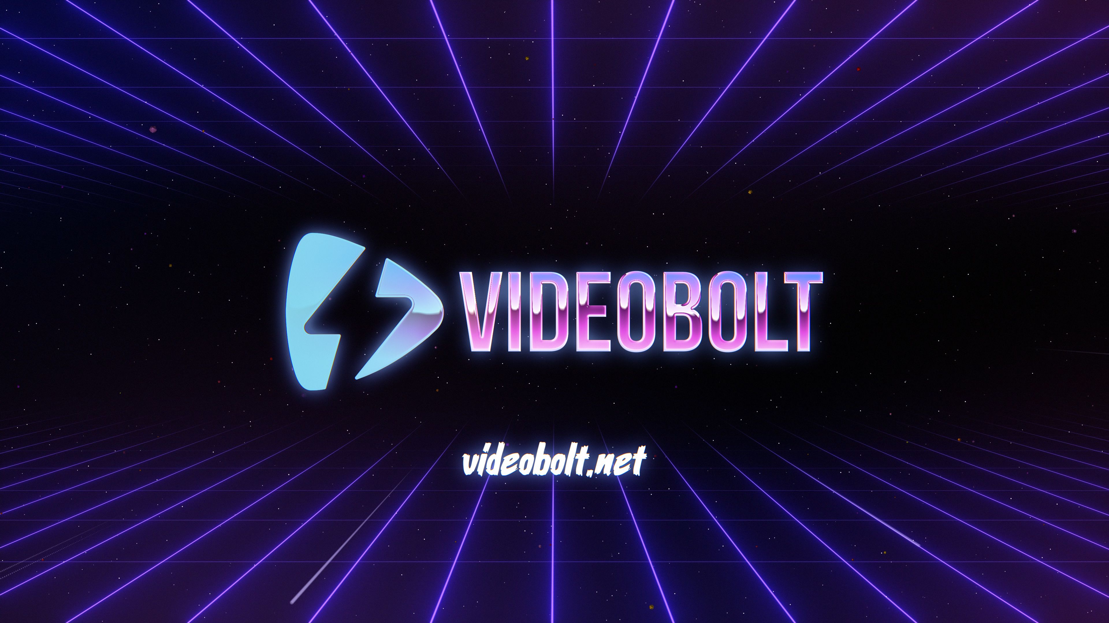 Retro Intro - Neon Grid Logo Reveal