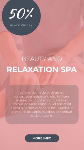Spa & Wellness Story - 02 - Black Friday - Poster image