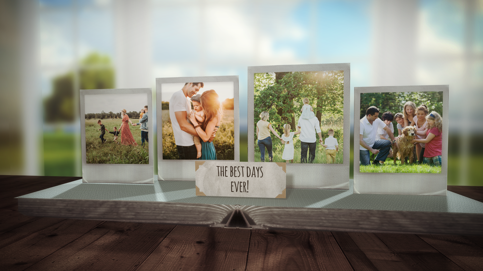 Family Pop Up Photo Album by MotionBox 