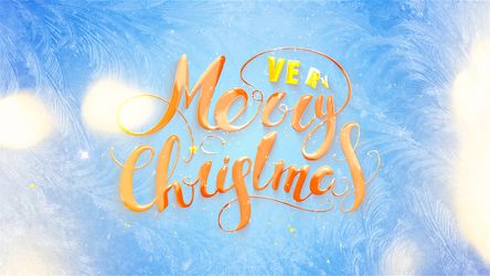 Christmas Titles Reveal - Horizontal Happy Holidays theme video