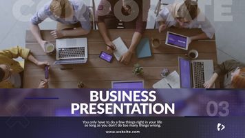 Clean Business Presentation Original theme video