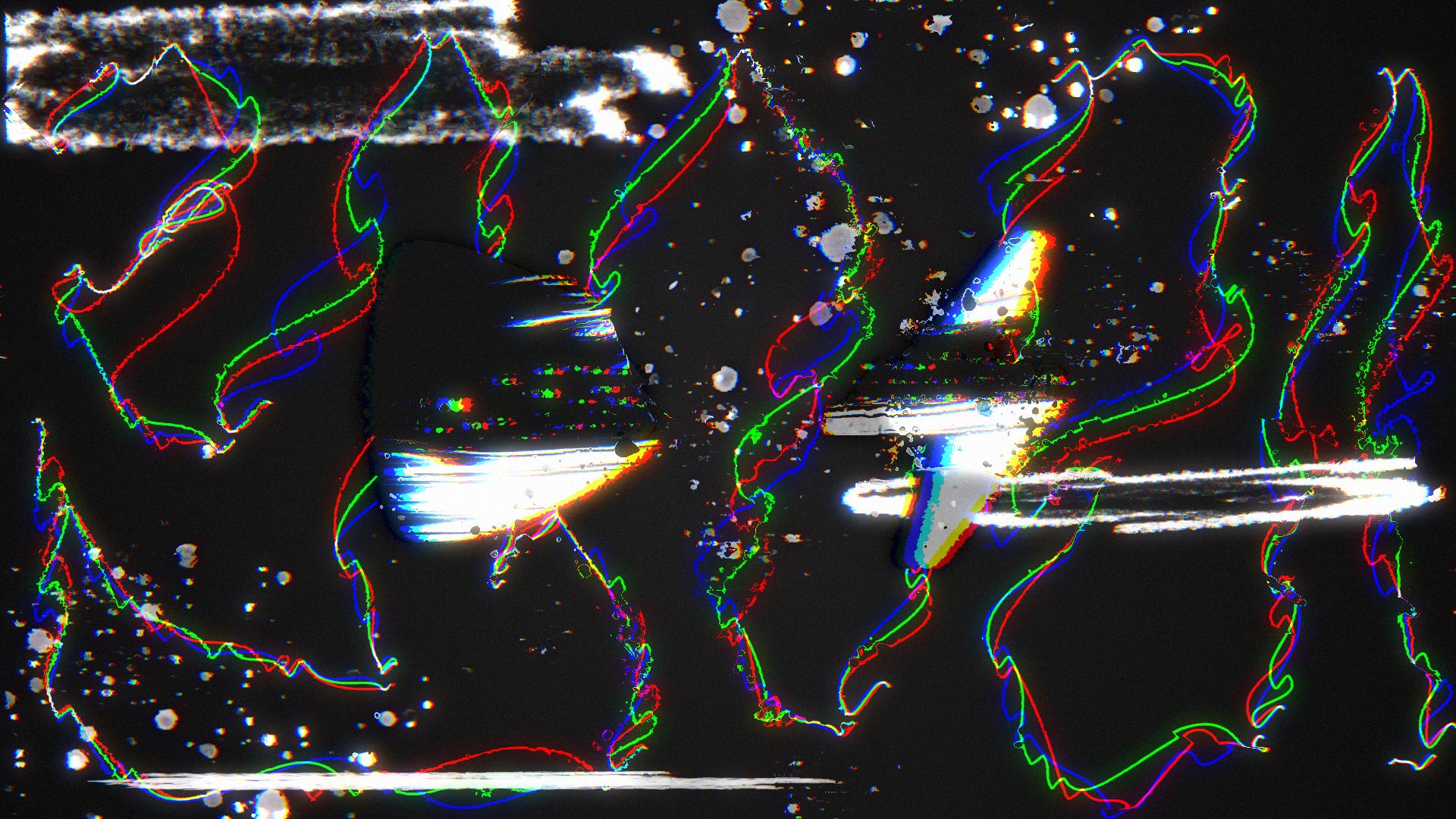 Merge Texture Glitch Reveal - Logo Intro
