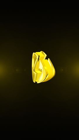 Rotating 3D Reveal - Vertical - Gold - Poster image