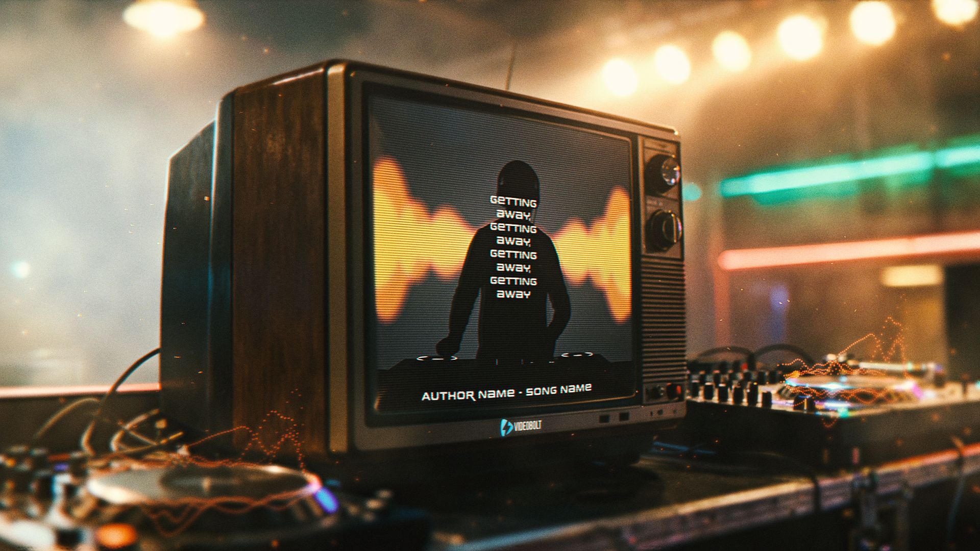 DJ Retro TV Lyrics - Retro Visualizer