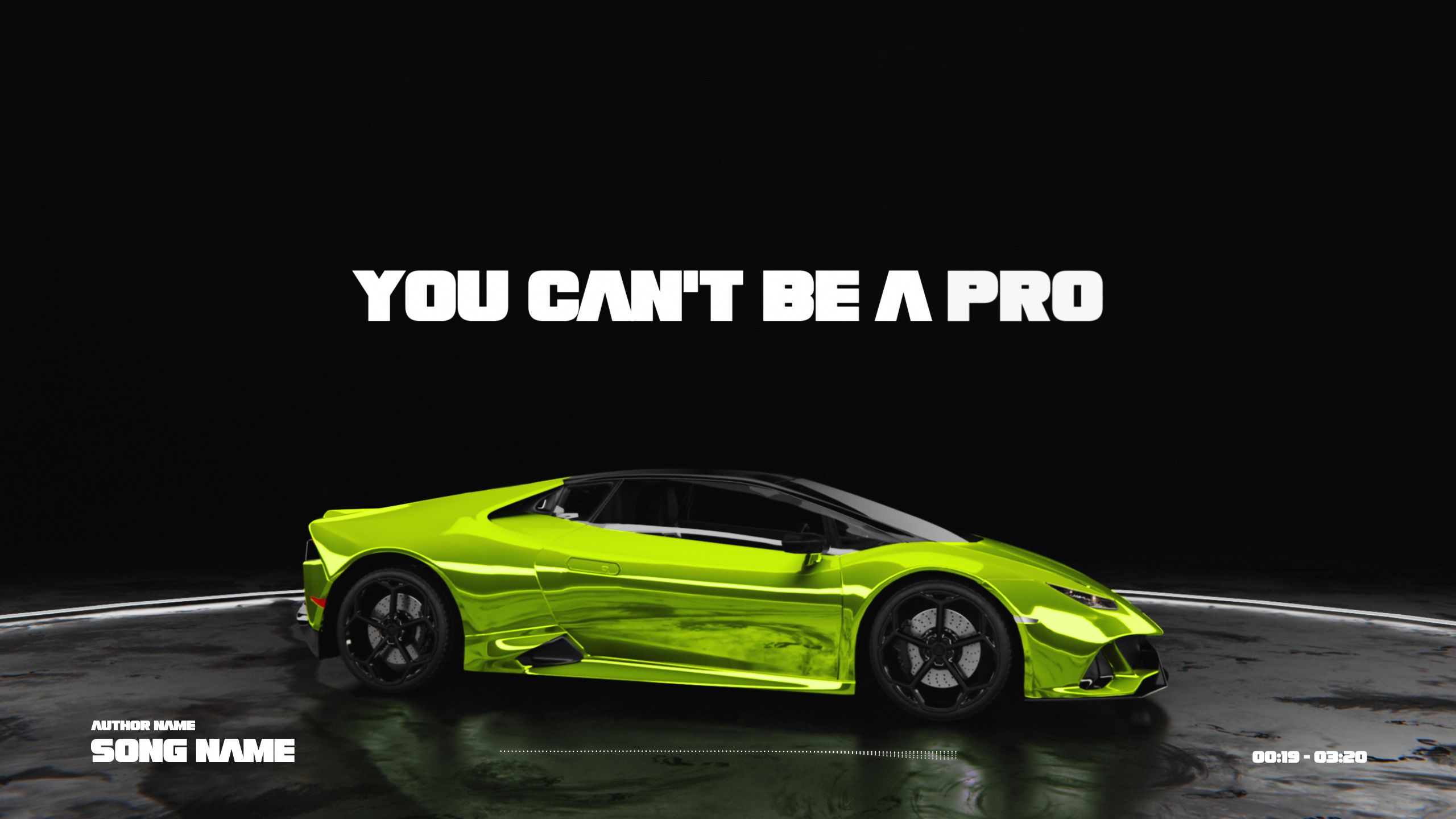 Lambo Lyrics - Car Visualizer