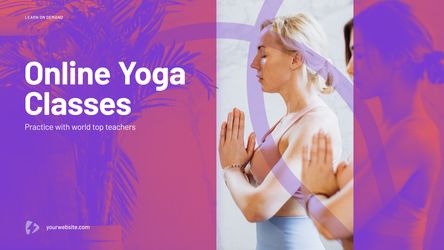 Online Yoga Slideshow Promo Original theme video