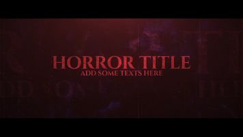 Horror Title - Horizontal Original theme video