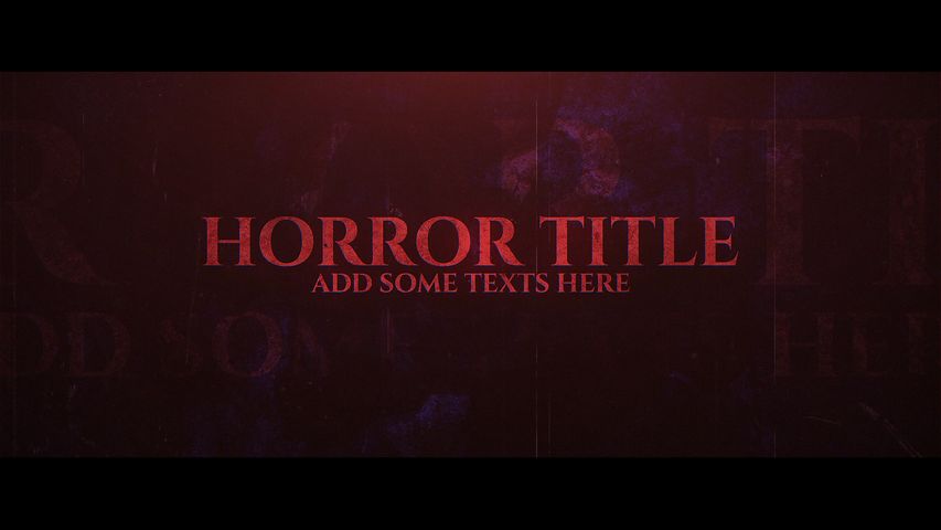 Horror Title - Horizontal - Original - Poster image