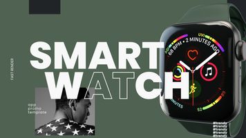 Smart Watch App Promo Intro Opener Original theme video