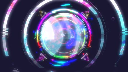 Circle Glitch Logo Original theme video