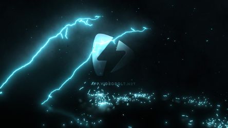 Lightning Logo Cyan Color theme video
