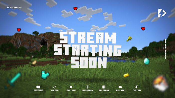 Minecraft Stream Screen by tarazz 