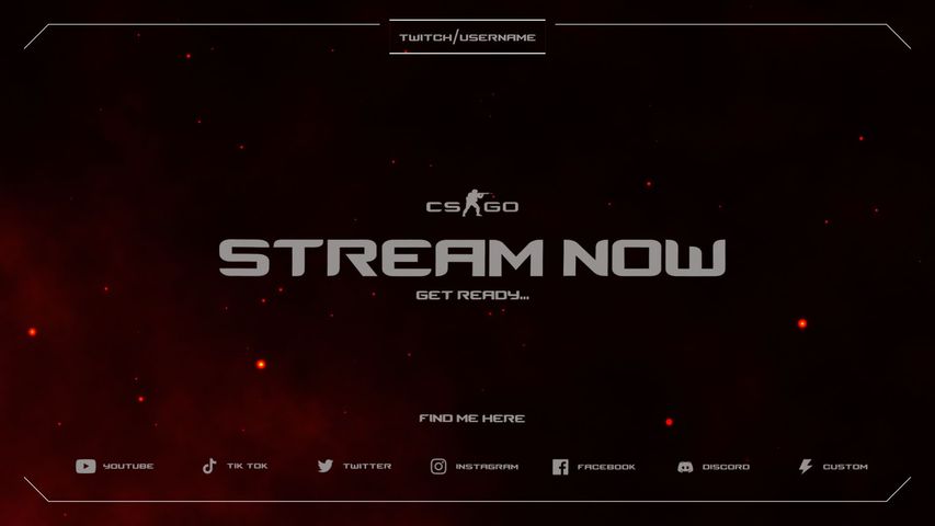 Counter Strike Stream Screen - Original - Poster image