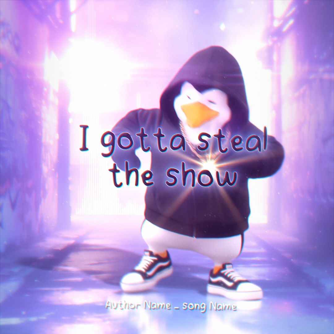 Penguin Flow Lyrics - Square - 3D Lyric Visualizer