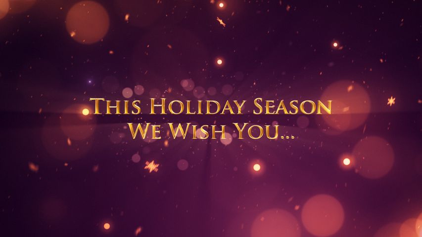 Christmas Wishes - Purple & Gold theme video