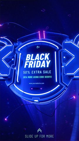 Black Friday Sales Intro Opener Social Media - Original - Poster image