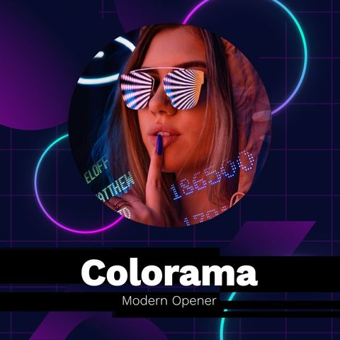 Colorama - Glitch Opener - Square - Original - Poster image