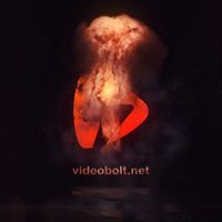 Fire Explosion Logo Reveal - Square Original theme video