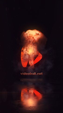 Fire Explosion Logo Reveal - Vertical - Original - Poster image