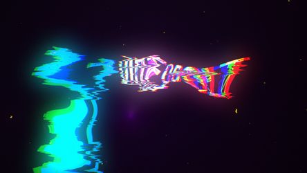 Colorful Glitch Reveal Original theme video
