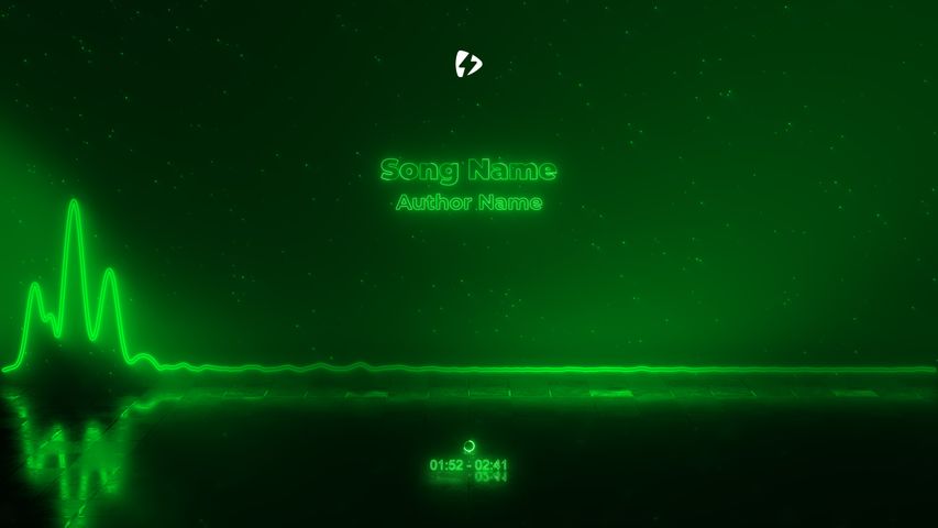 Neon Beat Viz - Green - Poster image