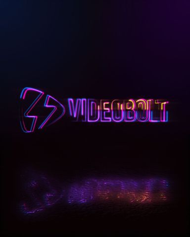 Neon Glitch Logo - Post - Original - Poster image