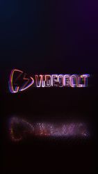 Neon Glitch Logo - Vertical Original theme video