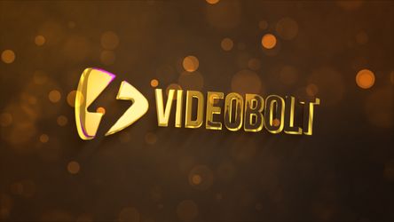 3D Dark Gold Logo Default theme video