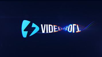 Blue Logo Dark Background