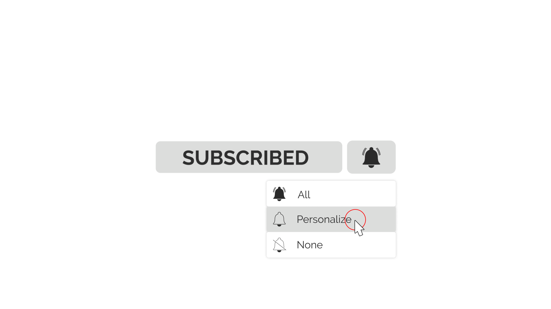 YouTube Subscribe Action Button 1 - CTA Overlay