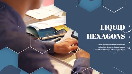 Clean Hexagon - Corporate Slideshow Education theme video