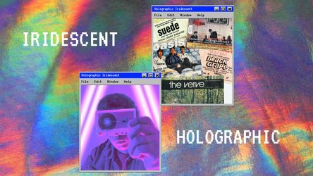 Iridescent Holographic Glitch Intro Original theme video