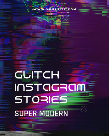 Glitch Instagram Stories 1 - Post - Original - Poster image