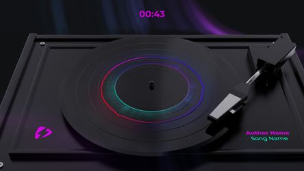 Turntable Music Visualize Original theme video
